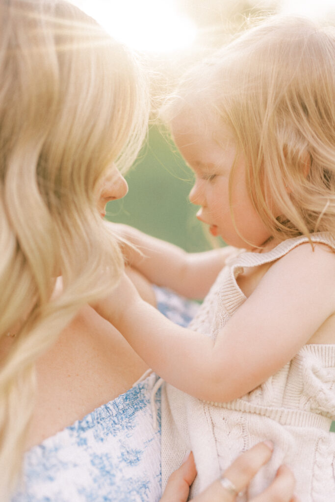 Mother and child during full-service family photography session